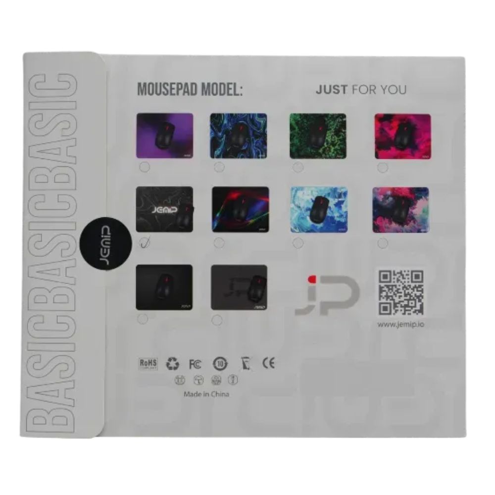Jemip Mouse Pad Basic Neon Disco Con Base Antideslizante