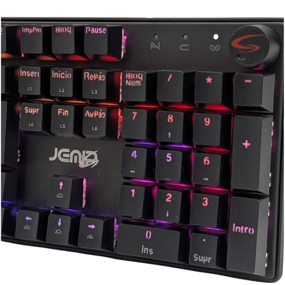 Jemip Teclado Gaming GK-Fury Color Negro