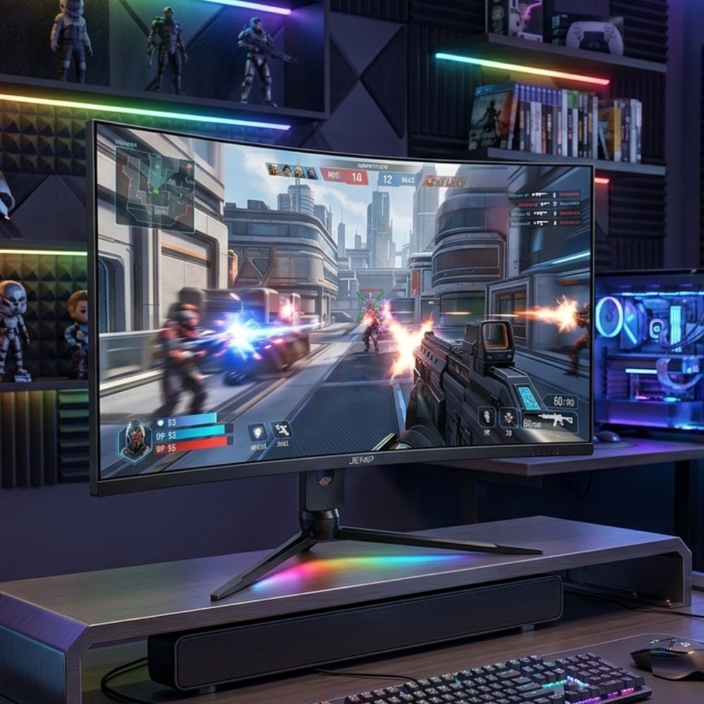 Jemip Monitor Gaming Curvo Chroma Plus 27" Color Negro