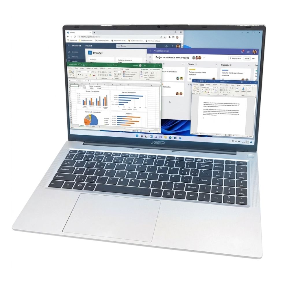Jemip Laptop Basic Zena 15.6″ 8GB Color Plata