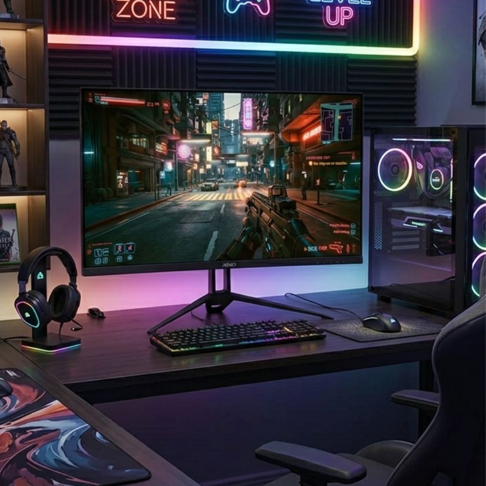 Jemip Monitor Gaming Zeta One Full Hd 21.5" Color Negro