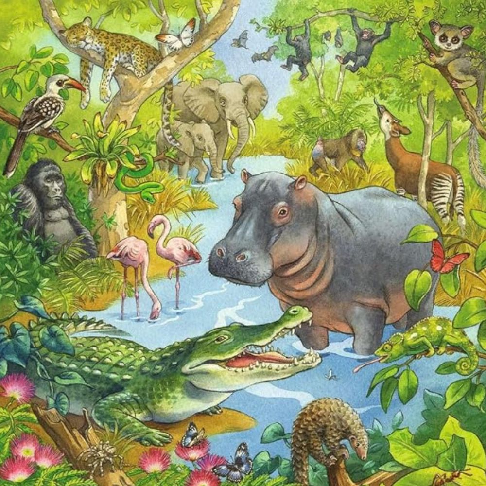 Ravensburger Rompecabezas Jungle Fun 3x49 Piezas