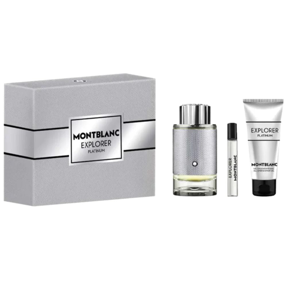 Montblanc Explorer Platinum Set 3 Und Eau de Parfum 100ml + 7.5ml + Gel de Ducha 100ml