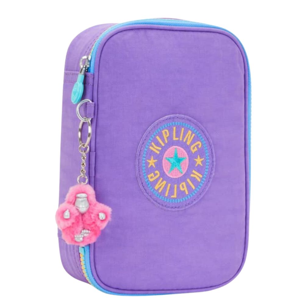 Kipling Cartuchera 100 pens Rainbow Pop Playfulviolet