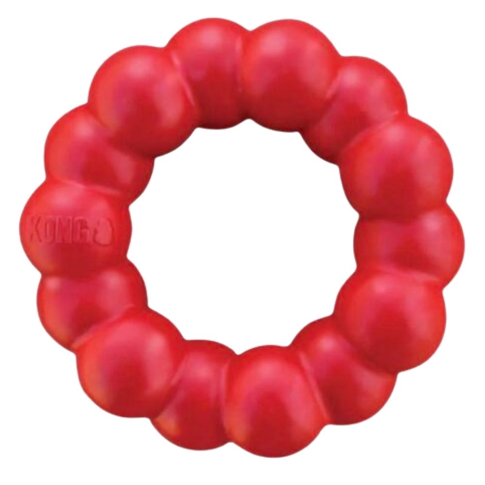 Kong Juguete Para Perros Ring 2 Tamaños Color Rojo