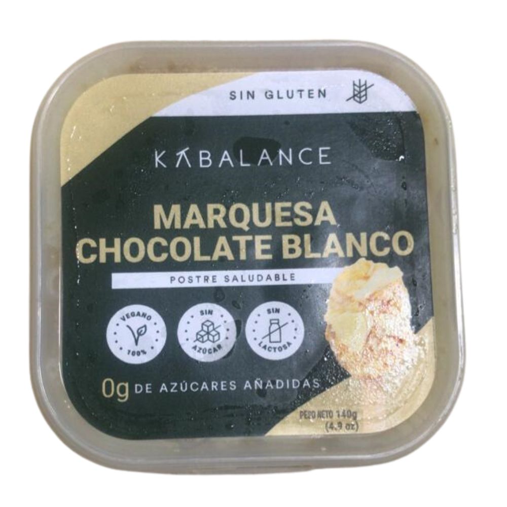 Kabalance Marquesa Gluten Free de Chocolate Blanco Sin Azucares Añadidos 140gr