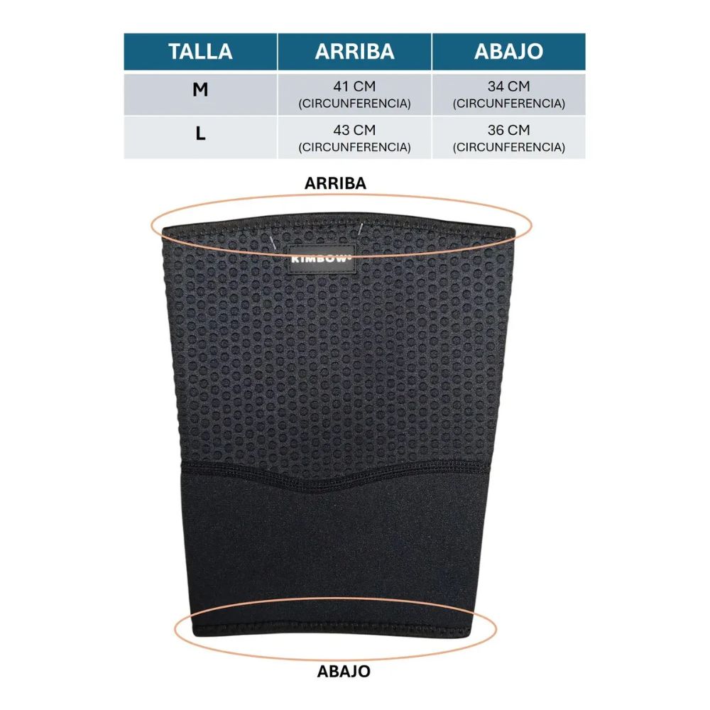 Kimbow Soporte Para Muslo Talla M Color Black