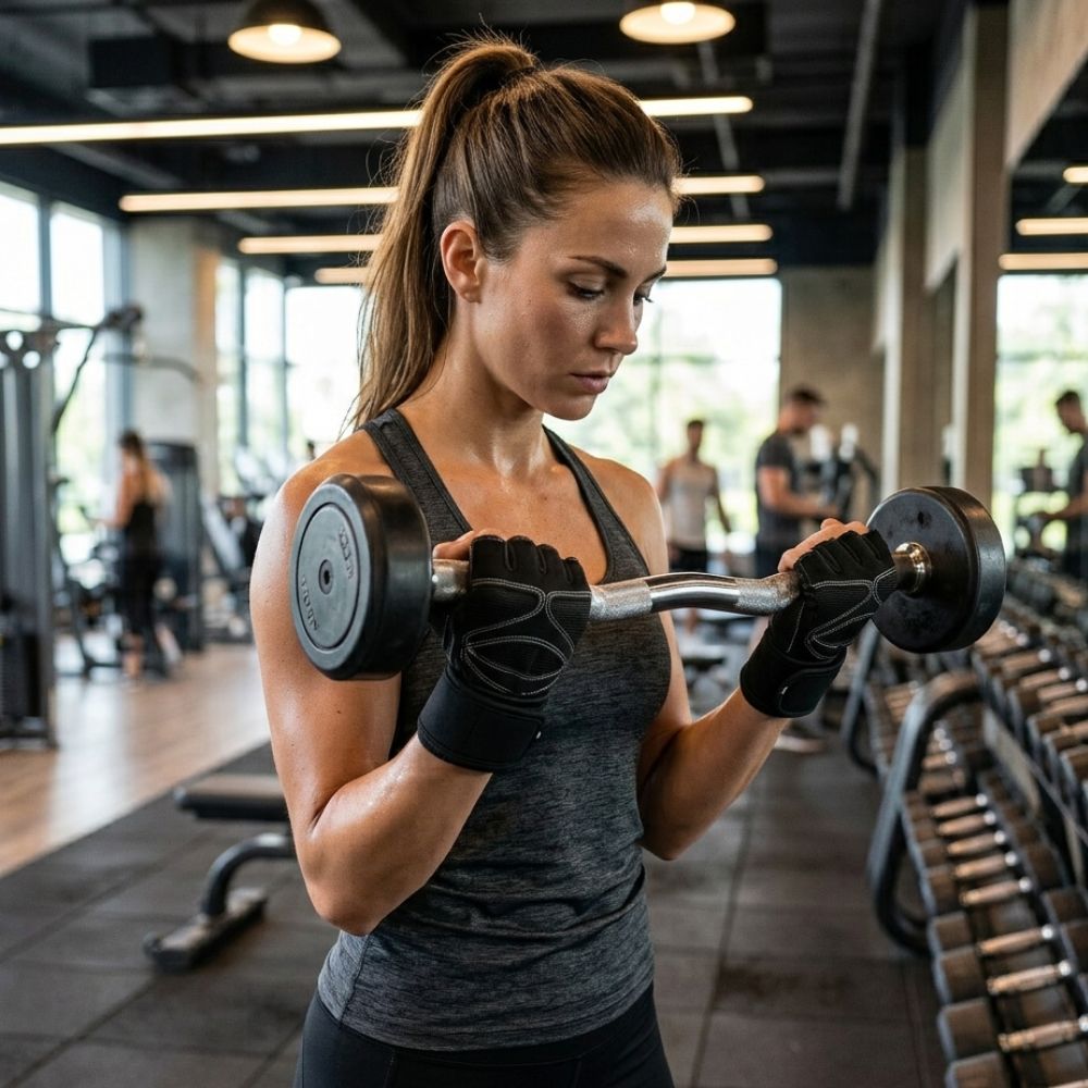 Kimbow Guantes Para Entrenamiento Cortos Negros