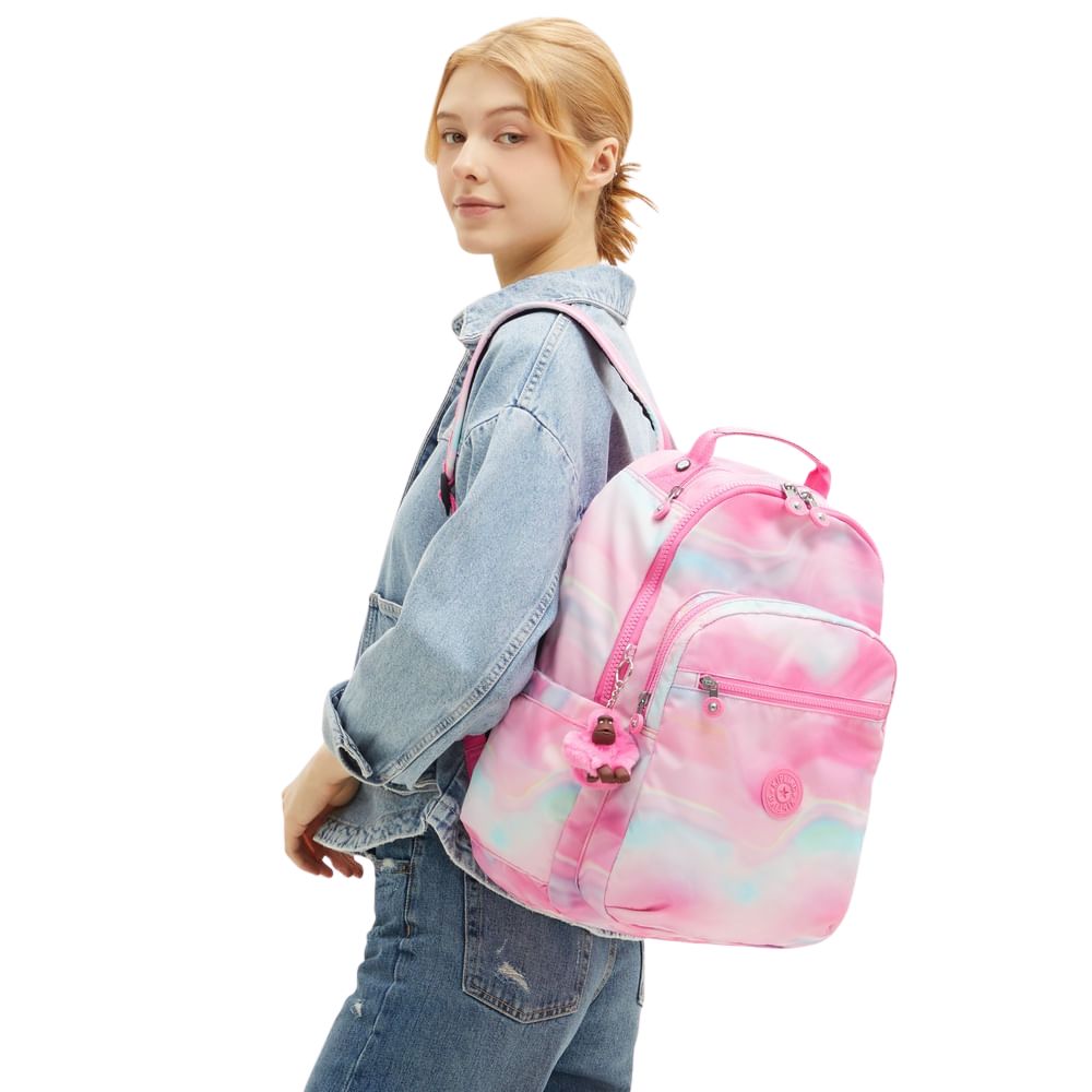 Kipling Bolso Mediano Seoul Rose Glow