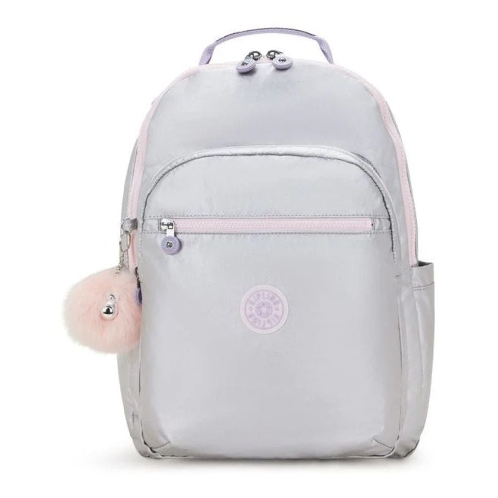 Kipling Bolso Mediano Seoul Silver Glow Met