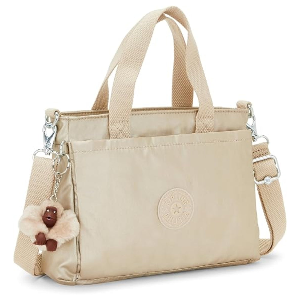 Kipling Kanaan Metallic Gold Shoulder Bag