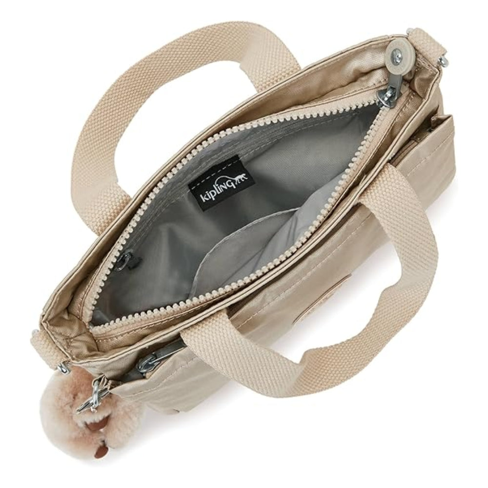 Kipling Kanaan Metallic Gold Shoulder Bag