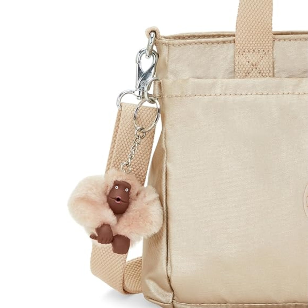Kipling Kanaan Metallic Gold Shoulder Bag