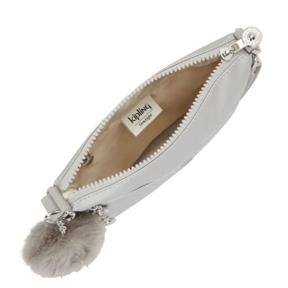 Kipling Keiko Crossbody Bag Platinum Metallic