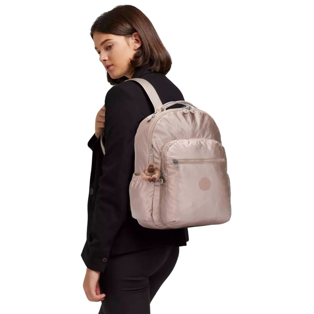 Kipling Quartz Metallic Seoul GM Backpack