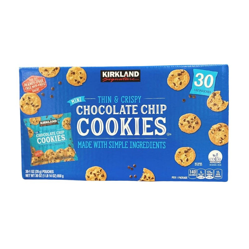 Kirkland Thin & Crispy Chocolate Chip Cookies Pack of 30