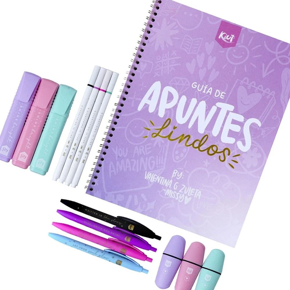 Kiut Kit De Apuntes Lindos Cartilla+Resalt+Finlan