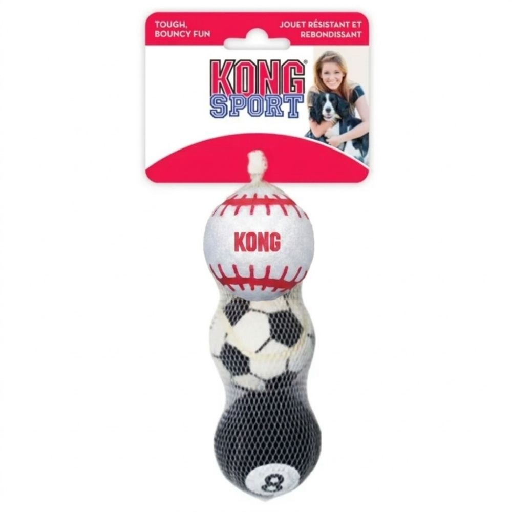 Kong Juguete Para Perros Sport Balls Assorted Medium 3Und