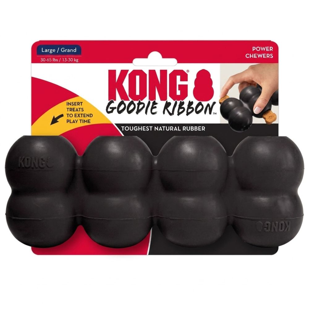Kong Juguete Para Perro Goodie Ribbon Large 13-30kg Negro