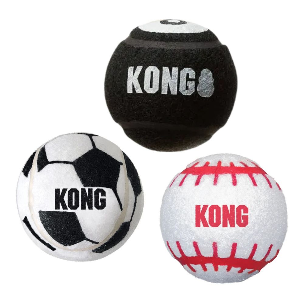 Kong Juguete Para Perros Sport Balls Assorted Medium 3Und