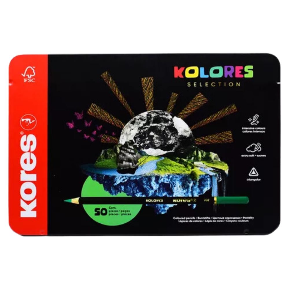 Kores 50 Kolores Selection Estuche de Metal