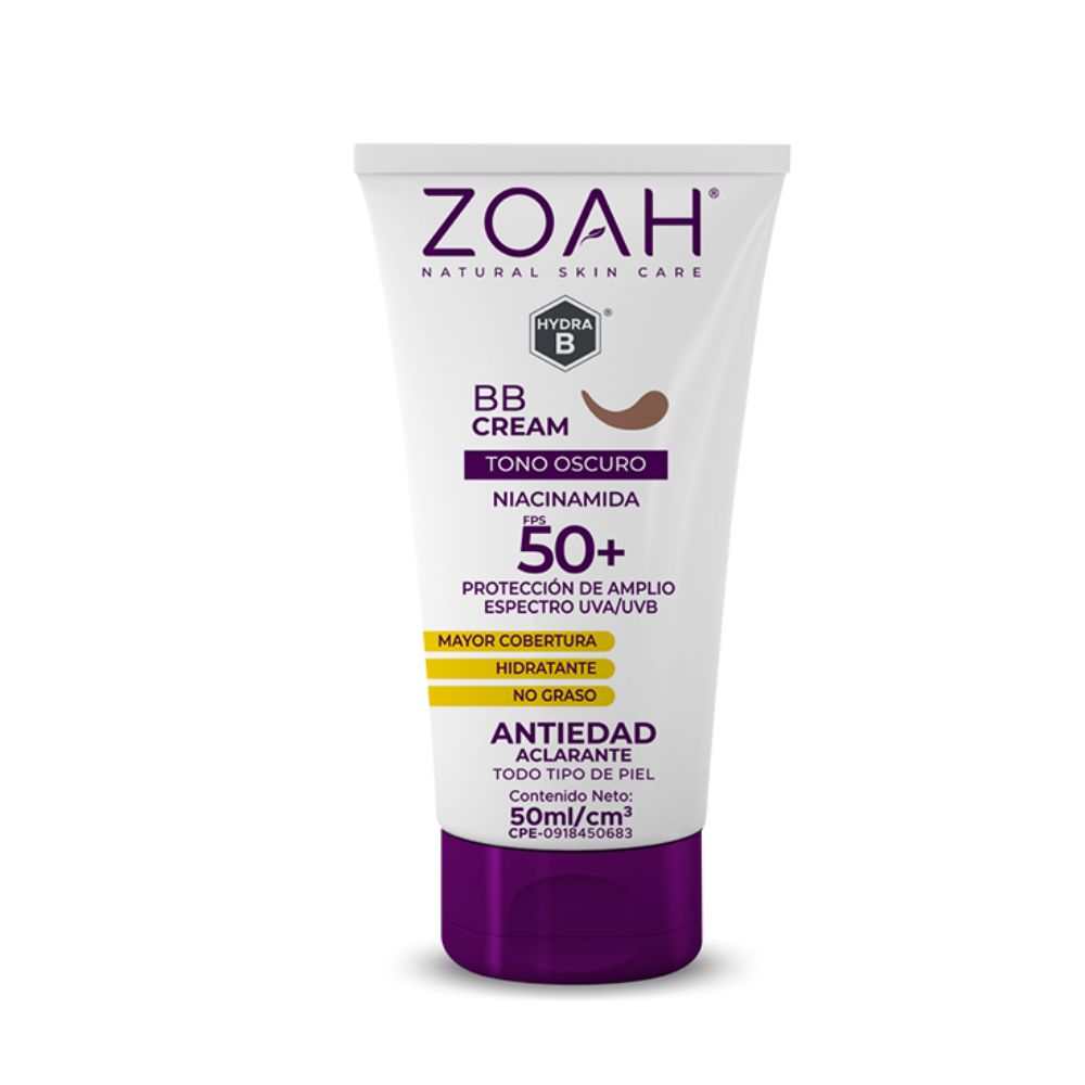 Zoah BB Cream Tono Oscuro Niacinamida FPS 50+