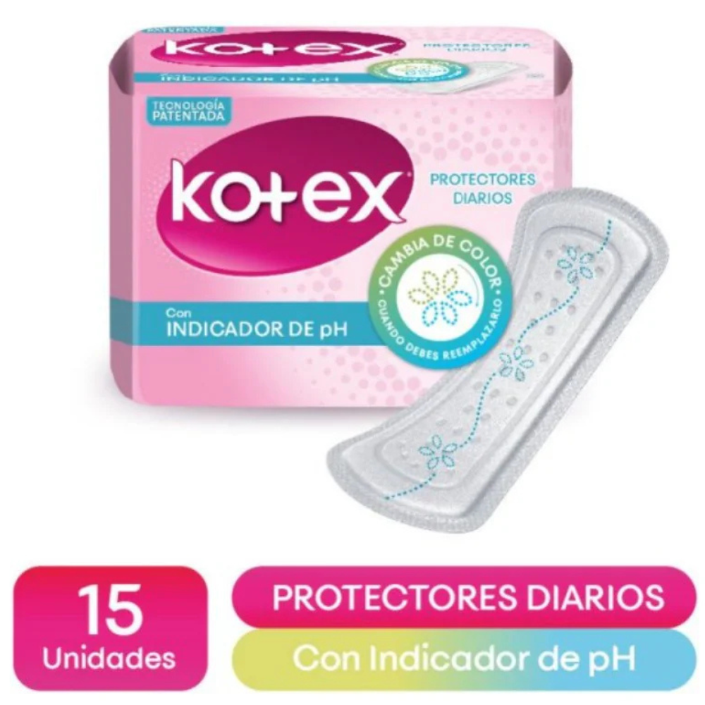 Kotex Protectores Diarios Con Indicador de PH  15und