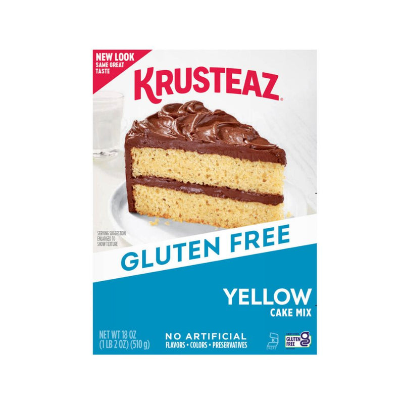 Krusteaz Gluten Free Yellow Cake Mix, No Artificial Flavors, Colors, or Preservatives 510g
