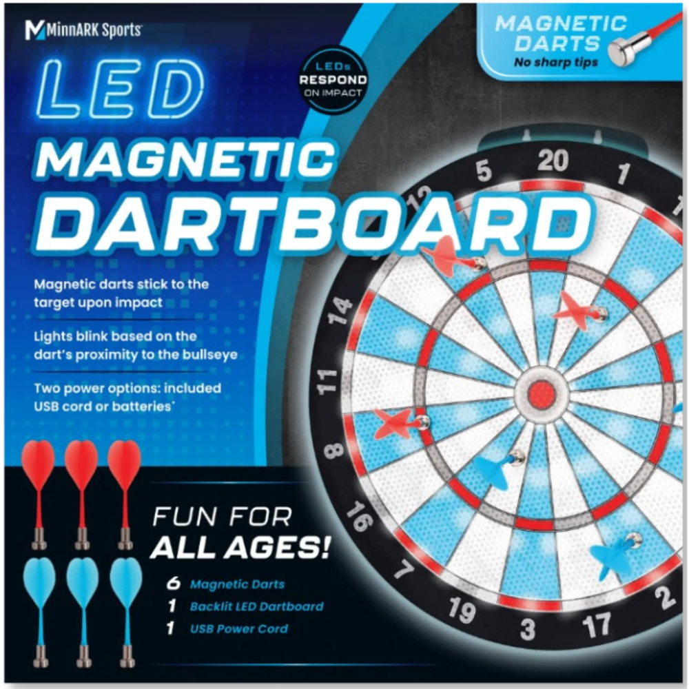 Led Magnetic Dartboard Minnark Sports