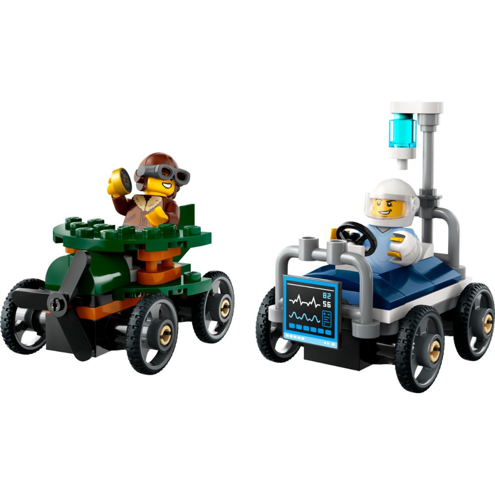 Lego City Airplane vs. Hospital Bed 70pzas 5+