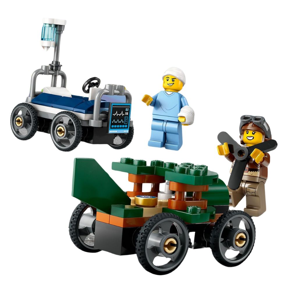 Lego City Airplane vs. Hospital Bed 70pzas 5+