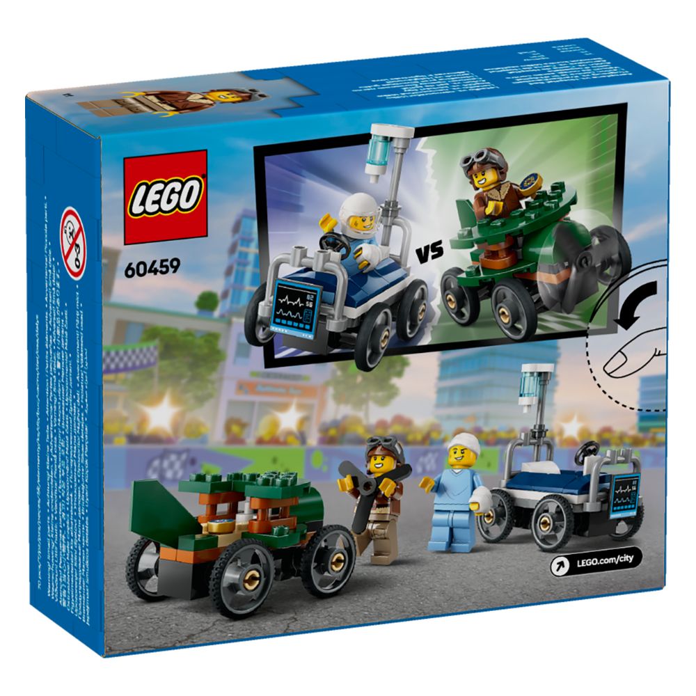 Lego City Airplane vs. Hospital Bed 70pzas 5+
