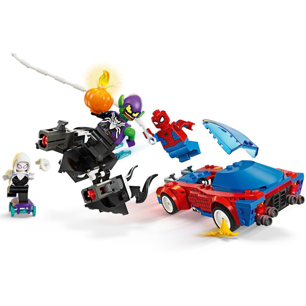 Lego Marvel Spider-Man Race Car & Venom Green Goblin 227 Piezas