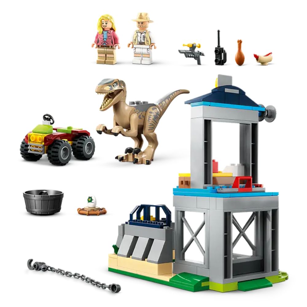 Lego Jurassic Park Velociraptor Escape 137 Piezas