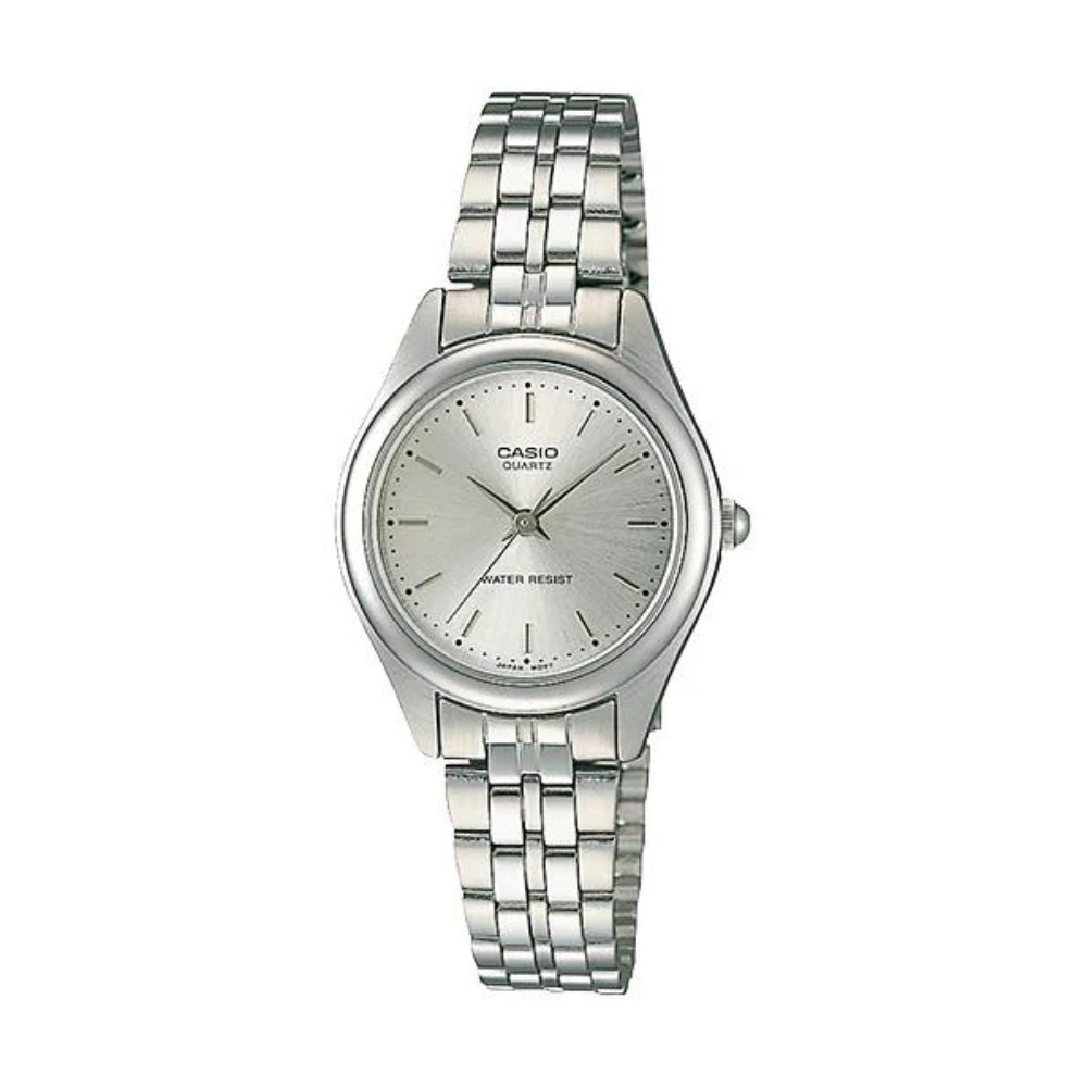 Casio Reloj Casual Correa De Acero Inoxidable Para Damas Silver