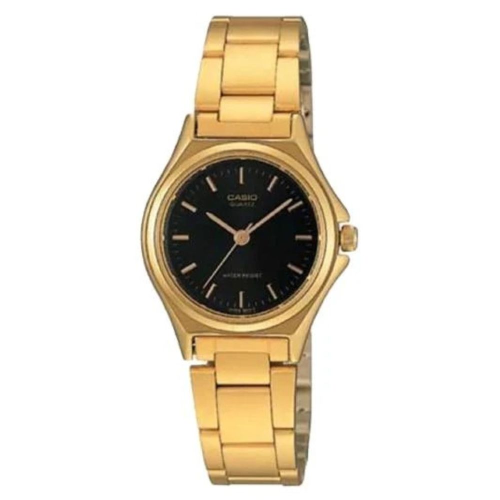 Casio Reloj Casual Correa De Acero Inoxidable Para Dama Gold