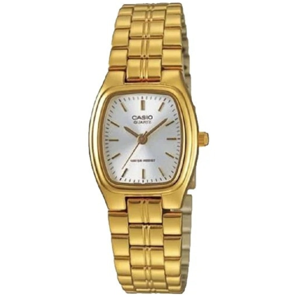 Casio Reloj Casual Correa De Acero Inoxidable Para Dama Gold