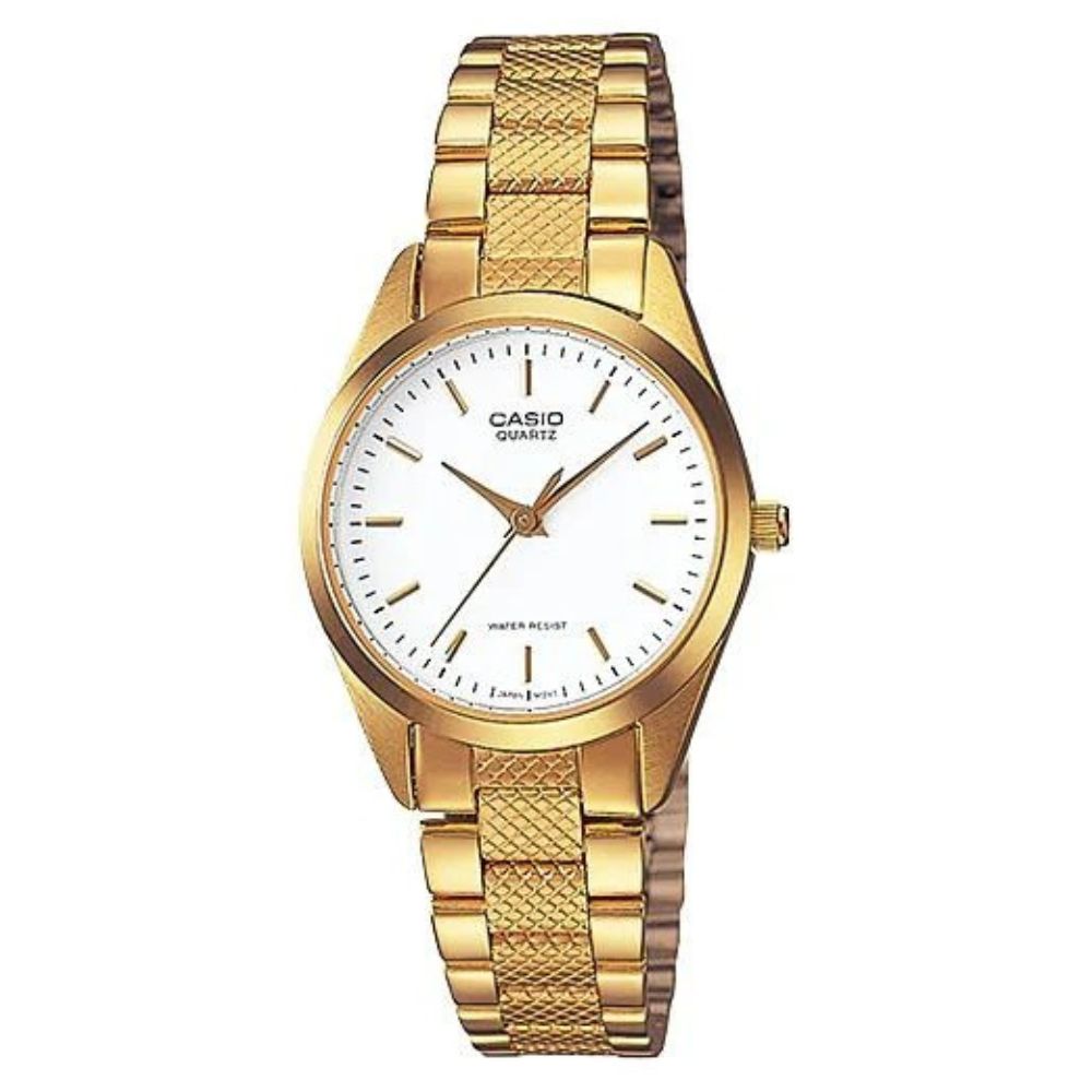 Casio Reloj Casual Correa De Acero Inoxidable Para Dama Gold
