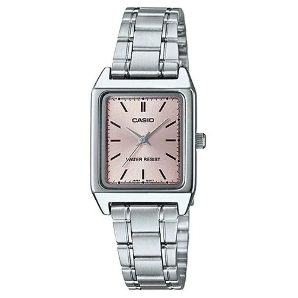 Casio Reloj Casual Correa De Acero Inoxidable Para Dama Rose