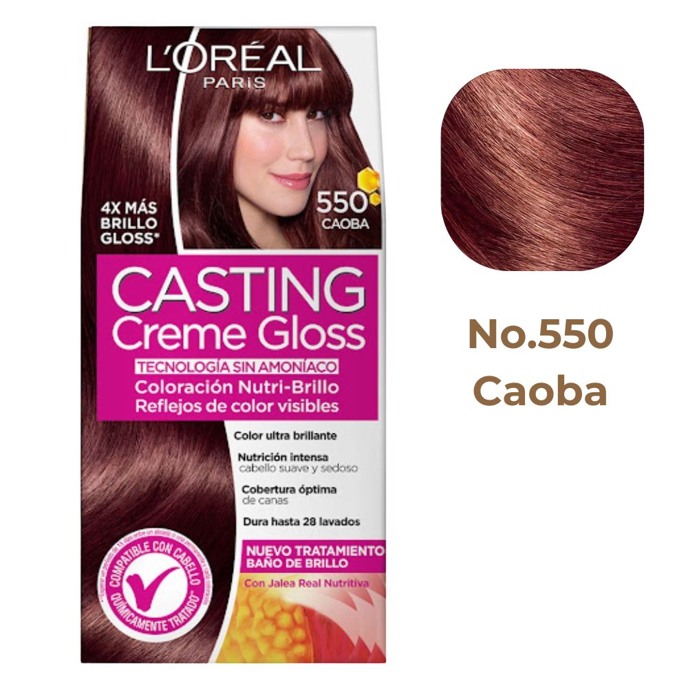 L'oreal Tinte Casting Creme Gloss 550 Caoba Sin Amoníaco