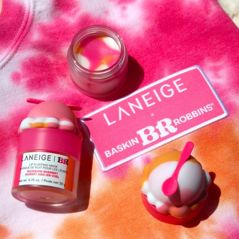 Laneige Lip Sleeping Mask Baskin Robbins Rainbow Sherbet 20 gr