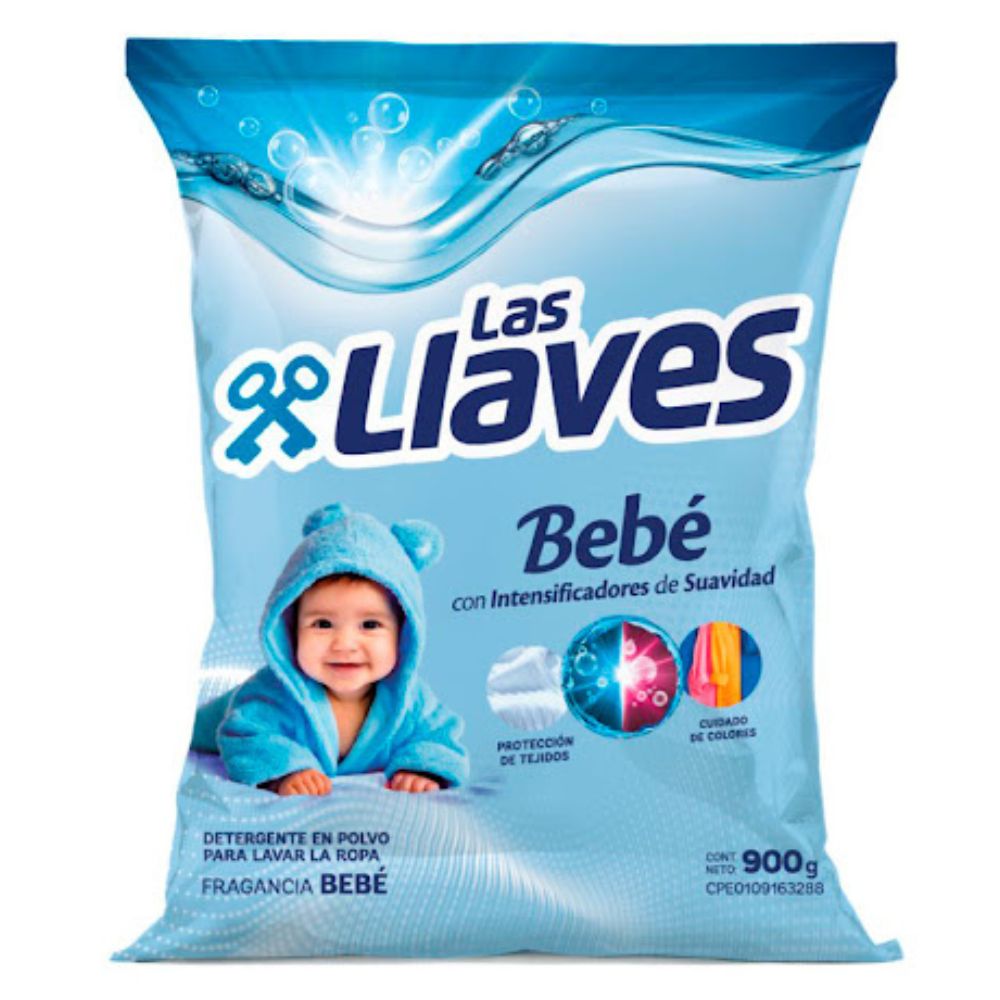 Detergente Las Llaves Bebe Nacional 900 gr