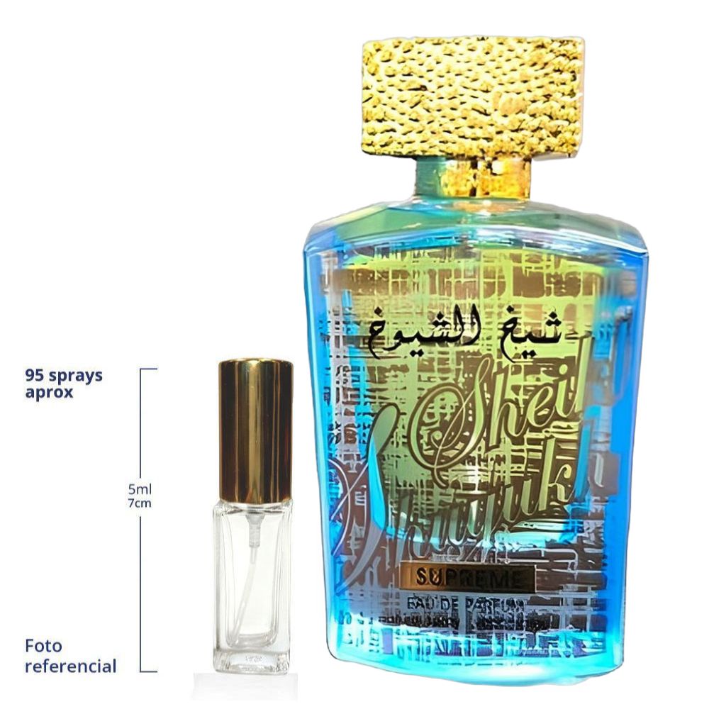 Lattafa Sheikh Shuyukh Supreme Decant Travel Size Eau De Parfum Unisex