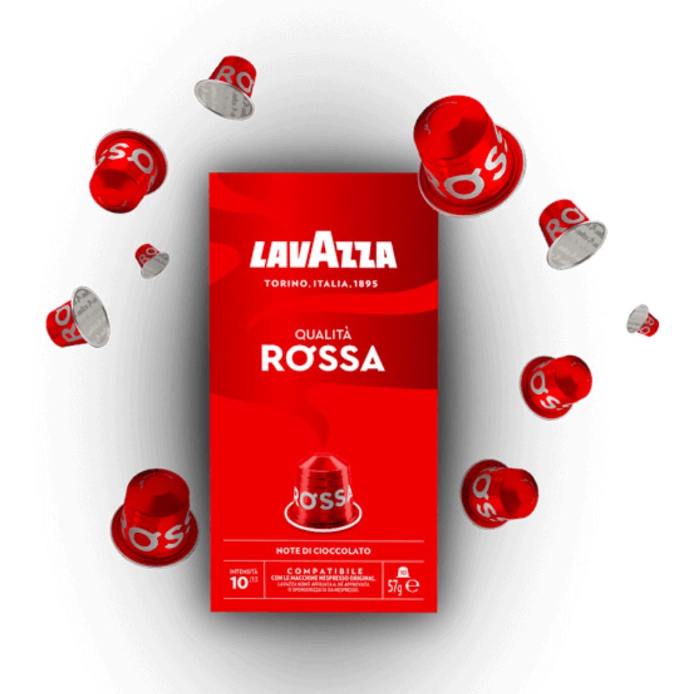 Lavazza para Nespresso 10 Capsulas Qualitá Rossa Note Di Cioccolato 57g