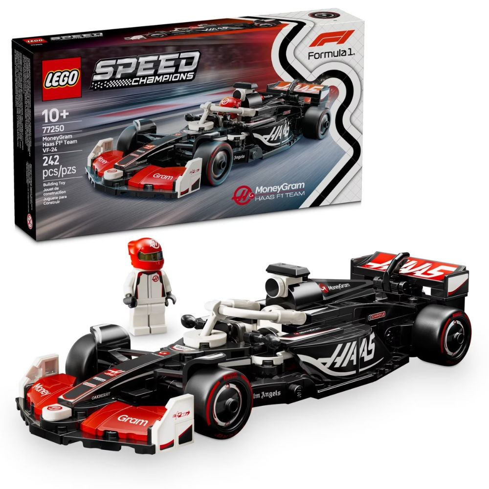 Lego Speed Champions Formula 1 MoneyGram Haas F1 Team VF-24 242 Pzs 10+