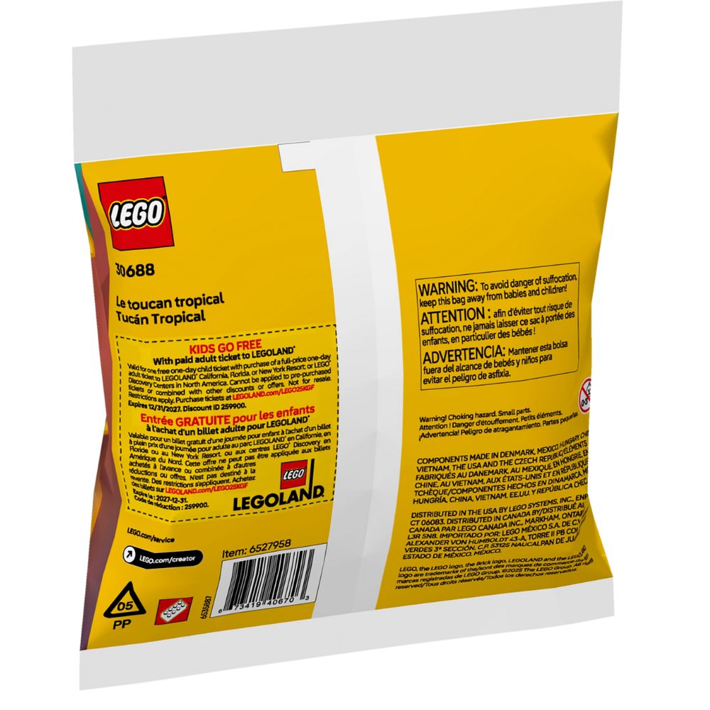 Lego Creator Tropical Toucan 59 Pzs 6+