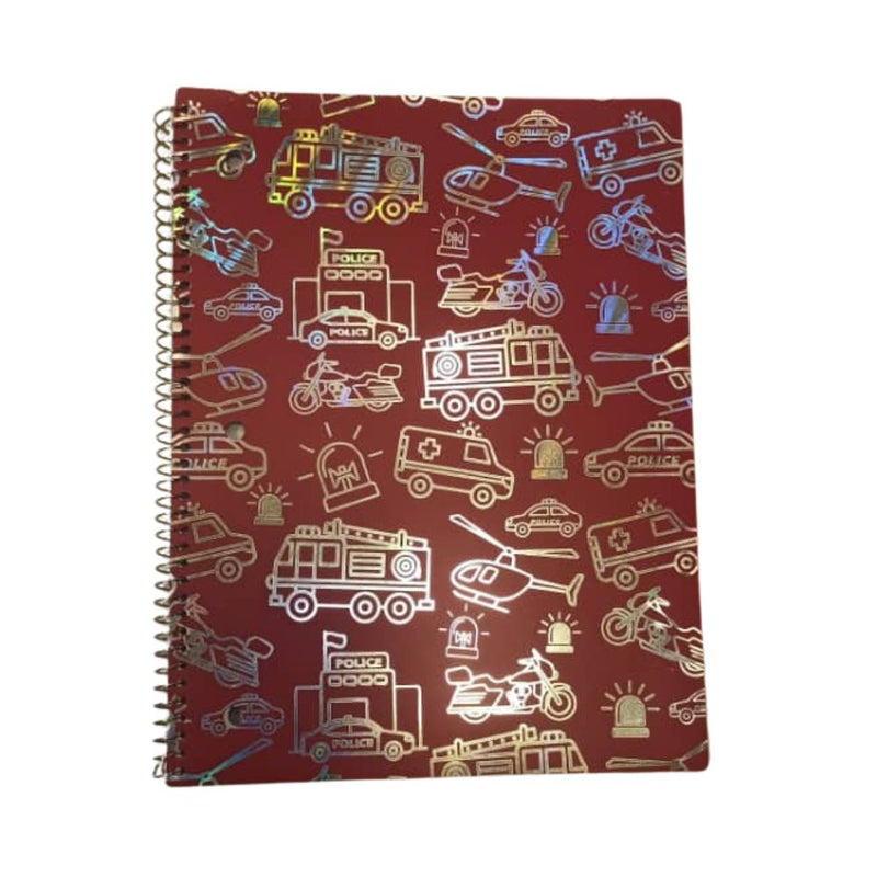 Cuaderno Pen + Gear Caratula Plastica Color Rojo 26.6cm x 20.3cm 80 hojas