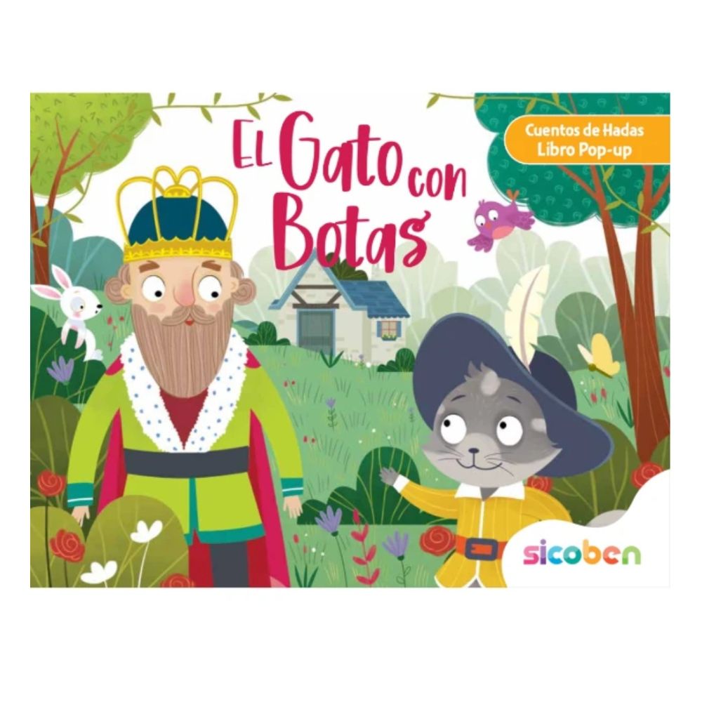 Libro Para Niños Pop Up Formato 3D De El Gato Con Botas