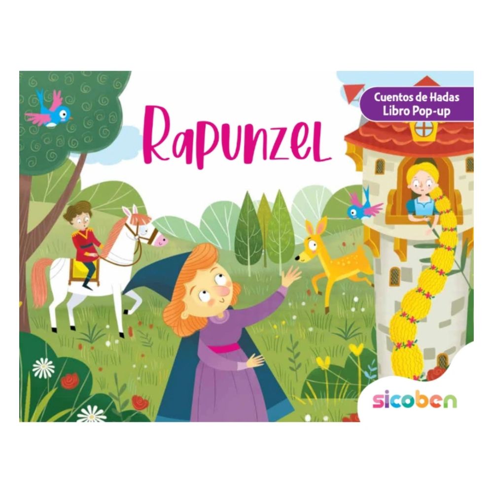 Libro Para Niños Pop Up Formato 3D De Rapunzel