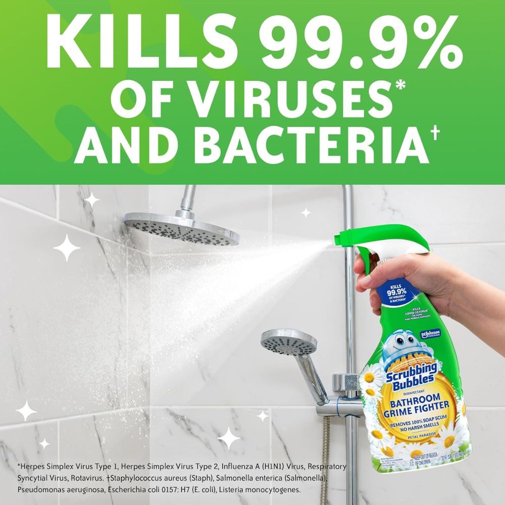 Limpiador de Baños Scrubbing Bubbles Grime Fighter Petal Paradise 946 ml